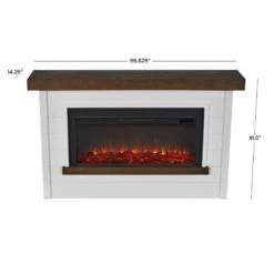 67" Bernice White Electric Fireplace -Dimplex Shop 8 146