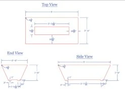 Athena 60" Grand Canyon Olympus Natural Gas Rectangular Gas Fire Pit Table -Dimplex Shop 8 151