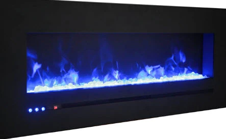 34" Sierra Flush Wall Mount Electric Fireplace W/ Steel Surrounding With Clear Media 8 34" Sierra Flush Wall Mount Electric Fireplace W/ Steel Surrounding With Clear Media - Image 8