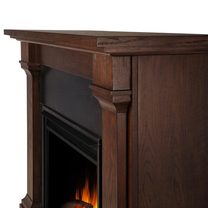 63" Callaway Chestnut Oak Grand Electric Fireplace 2 63" Callaway Chestnut Oak Grand Electric Fireplace - Image 2
