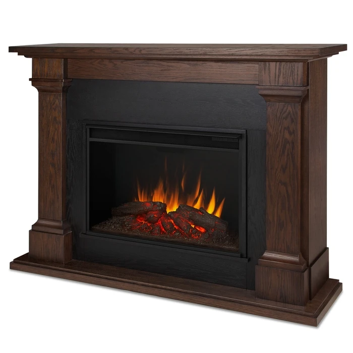 63" Callaway Chestnut Oak Grand Electric Fireplace 1 63" Callaway Chestnut Oak Grand Electric Fireplace