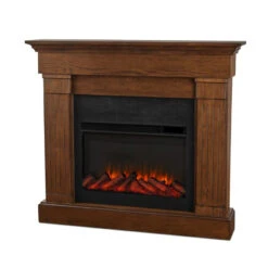 47" Crawford Chestnut Oak Slim Infrared Electric Fireplace 7 47" Crawford Chestnut Oak Slim Infrared Electric Fireplace -Dimplex Shop 8020E CO1