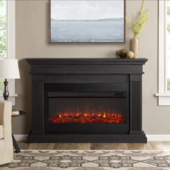 58" Beau Gray Electric Fireplace