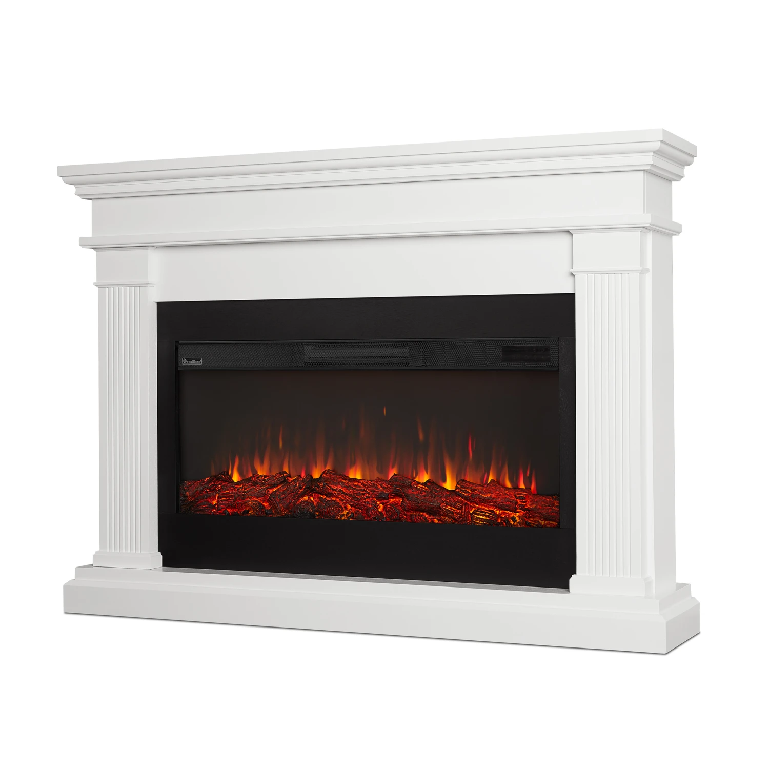 58" Beau White Electric Fireplace 2 58" Beau White Electric Fireplace - Image 2
