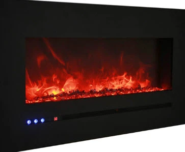 60" Sierra Flush Wall Mount Electric Fireplace W/ Steel Surrounding With Clear Media 8 60" Sierra Flush Wall Mount Electric Fireplace W/ Steel Surrounding With Clear Media - Image 8