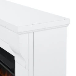 Whittier Grand Rustic White Electric Fireplace -Dimplex Shop 8440E RW Corner