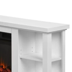 58" Penrose White Entertainment Center Electric Fireplace -Dimplex Shop 9 103