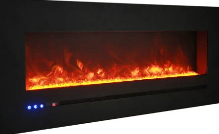 34" Sierra Flush Wall Mount Electric Fireplace W/ Steel Surrounding With Clear Media 9 34" Sierra Flush Wall Mount Electric Fireplace W/ Steel Surrounding With Clear Media - Image 9