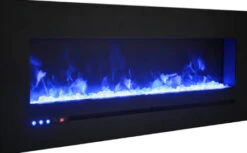 72" Sierra Flush Wall Mount Electric Fireplace W/ Steel Surrounding With Clear Media 27 72" Sierra Flush Wall Mount Electric Fireplace W/ Steel Surrounding With Clear Media -Dimplex Shop 9 47