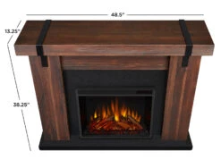 48" Aspen Chestnut Barnwood Electric Fireplace 24 48" Aspen Chestnut Barnwood Electric Fireplace -Dimplex Shop 9220E CHBW DIMS