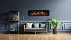 88" Amantii BI Deep Smart Indoor/Outdoor Built-In Electric Fireplace 19 88" Amantii BI Deep Smart Indoor/Outdoor Built-In Electric Fireplace -Dimplex Shop Amantii20BI20XT20Deep20with20Rustic20logset 03