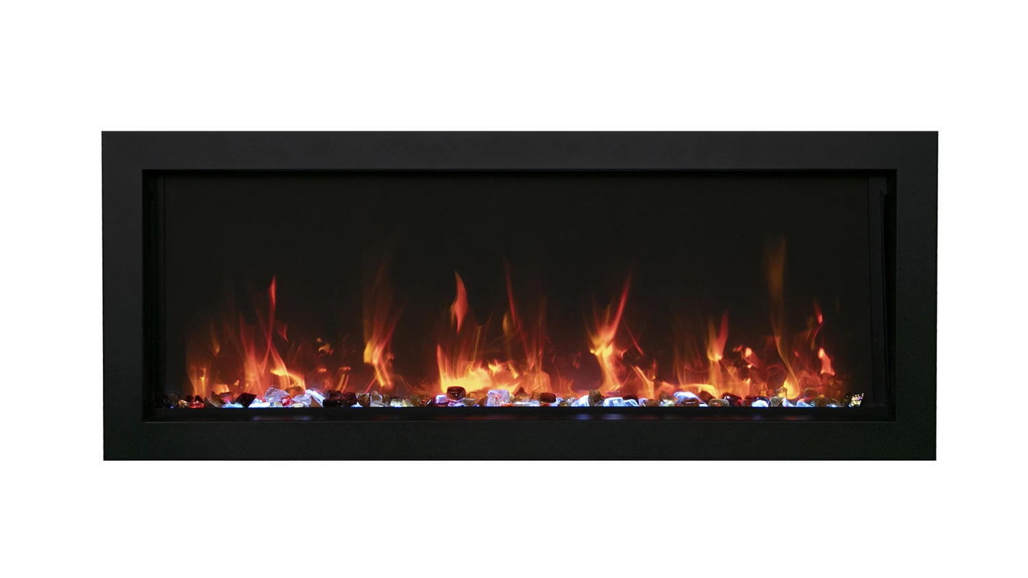 88" Amantii Electric Slim Built-in Electric Fireplace 1 88" Amantii Electric Slim Built-in Electric Fireplace
