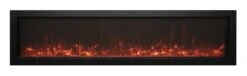 50" Panorama Xtraslim Smart Full View Indoor /Outdoor Electric Fireplace With Black Steel Surround 22 50" Panorama Xtraslim Smart Full View Indoor /Outdoor Electric Fireplace With Black Steel Surround -Dimplex Shop Amantii20XS AMBER ORANGE MG 0146 120020 20Copy 01