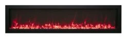 60" Panorama BI Xtraslim Smart Full View Indoor /Outdoor Electric Fireplace With Black Steel Surround 23 60" Panorama BI Xtraslim Smart Full View Indoor /Outdoor Electric Fireplace With Black Steel Surround -Dimplex Shop Amantii20XS BROWN MIX RED MG 9983 1200 01