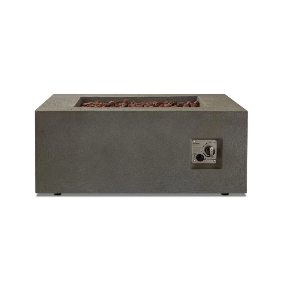 36" Baltic Square Glacier Grey Propane Fire Table 3 36" Baltic Square Glacier Grey Propane Fire Table - Image 3