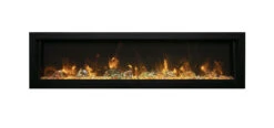 65" Remii Deep Indoor/Outdoor Built-In Electric Fireplace -Dimplex Shop BI60DEEP EMBER YELLOW MG 0710 01