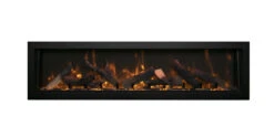 72" Amantii Electric Deep Smart Built-in Electric Fireplace -Dimplex Shop BI60DEEP NEW20LOG YELLOW20 MG 0478