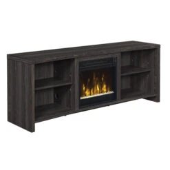 60" Shelter Cove Black TV Entertainment Media Stand W/ Electric Fireplace 9 60" Shelter Cove Black TV Entertainment Media Stand W/ Electric Fireplace -Dimplex Shop D 18mm6037 pw07 ld prep silo 03 18ef026fgt Silo ffsd
