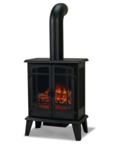 25" Foster Real Flame Black Electric Fireplace Stove 13 25" Foster Real Flame Black Electric Fireplace Stove -Dimplex Shop Foster20232