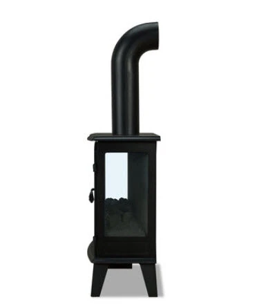 25" Foster Real Flame Black Electric Fireplace Stove 6 25" Foster Real Flame Black Electric Fireplace Stove - Image 6