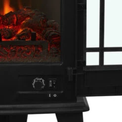 25" Foster Real Flame Black Electric Fireplace Stove 17 25" Foster Real Flame Black Electric Fireplace Stove -Dimplex Shop Foster205