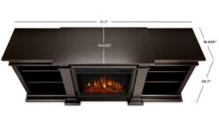 72" Fresno Walnut Electric Media Fireplace 24 72" Fresno Walnut Electric Media Fireplace -Dimplex Shop G1200E DW Dims