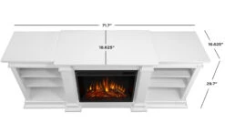 72" Fresno White Electric Media Fireplace 25 72" Fresno White Electric Media Fireplace -Dimplex Shop G1200E W Dims