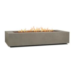 70" Aegean Mist Gray Large Rectangle Fire Table W/ Conversion Kit 12 70" Aegean Mist Gray Large Rectangle Fire Table W/ Conversion Kit -Dimplex Shop GRAY20TABLE207