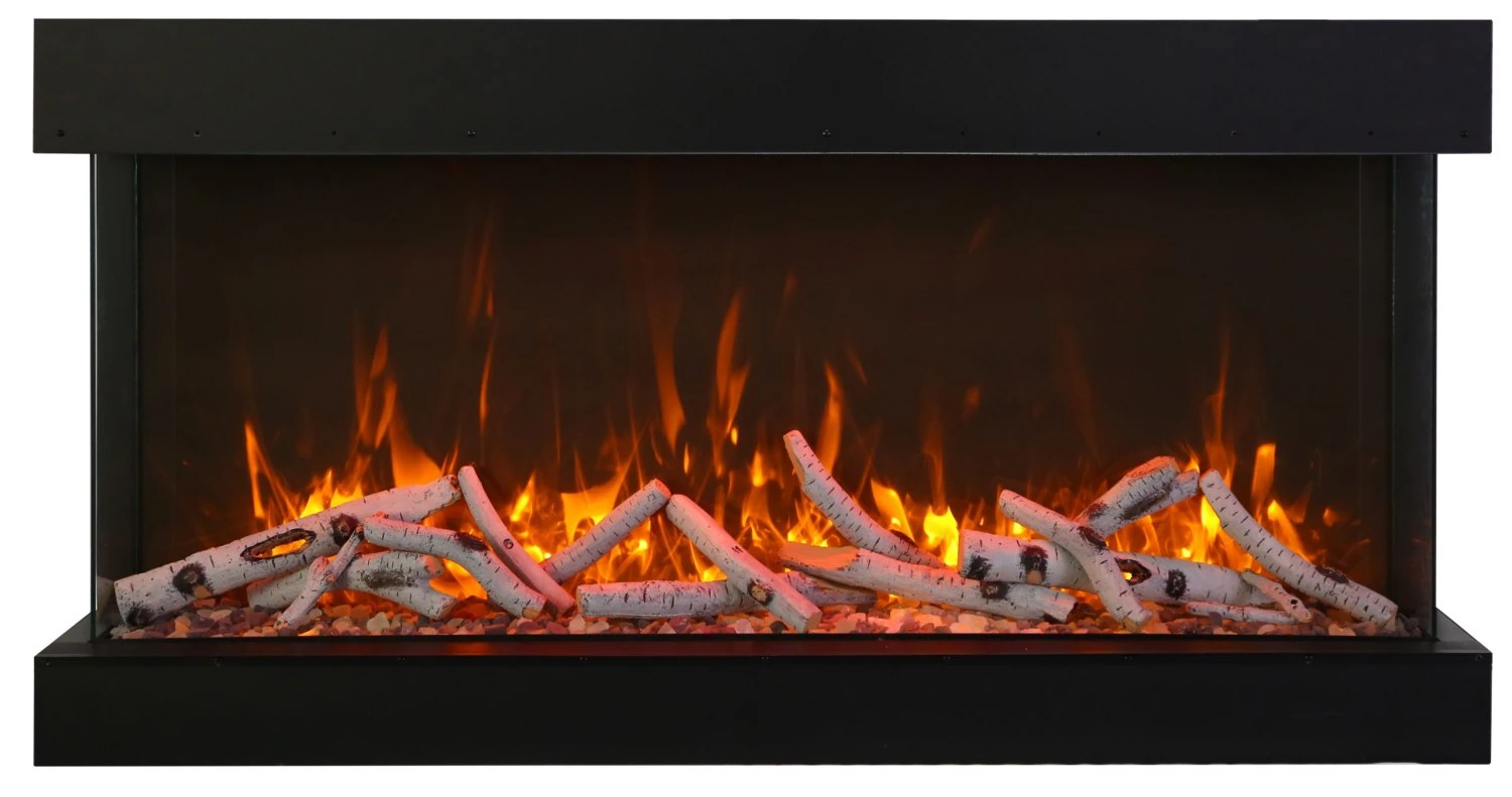 50" Amantii Tru View XL Deep Smart 3 Sided Glass Electric Fireplace 2 50" Amantii Tru View XL Deep Smart 3 Sided Glass Electric Fireplace - Image 2