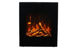 Amantii WM-BI-2428-VLR-BG Wall Mount Smart Electric Fireplace