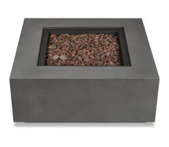 36" Aegean Weathered Slate Square Propane Gas Outdoor Fire Table -Dimplex Shop IyC5JmVw