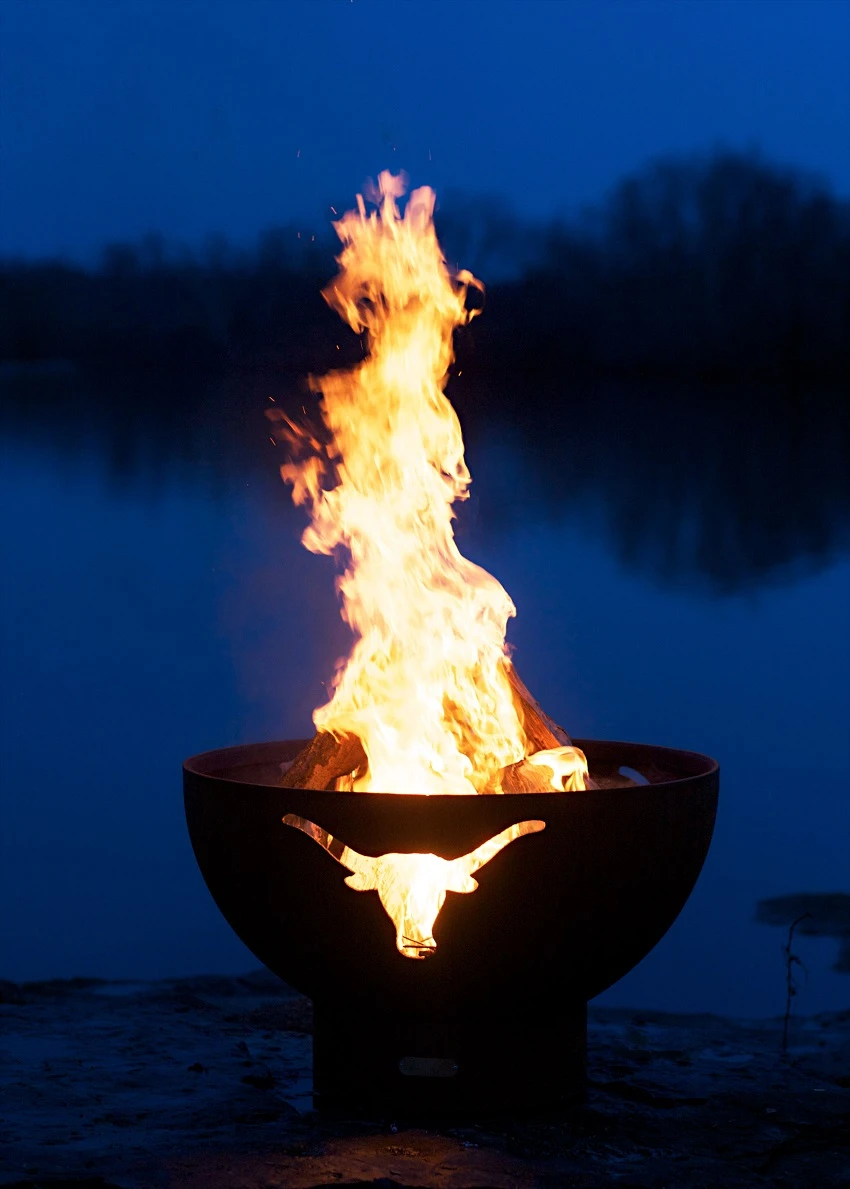 36" Long Horn Outdoor Fire Pit 2 36" Long Horn Outdoor Fire Pit - Image 2