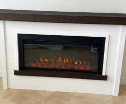 67" Bernice White Electric Fireplace -Dimplex Shop PF 84435