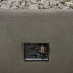 58" Glacier Gray Riverside Large Oval LP Fire Bowl -Dimplex Shop Riverside207