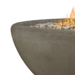 58" Glacier Gray Riverside Large Oval LP Fire Bowl -Dimplex Shop Riverside20Gray205