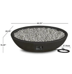 48" Riverside Oval Fire Bowl - Shale 14 48" Riverside Oval Fire Bowl - Shale -Dimplex Shop Riverside20Oval203 01