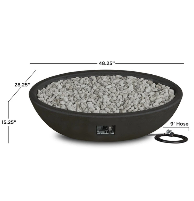 48" Riverside Oval Fire Bowl - Shale 3 48" Riverside Oval Fire Bowl - Shale - Image 3