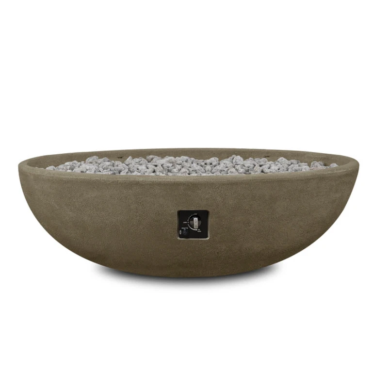 48" Riverside Oval Fire Bowl - Glacier Gray 4 48" Riverside Oval Fire Bowl - Glacier Gray - Image 4