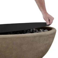 48" Riverside Oval Fire Bowl - Glacier Gray 20 48" Riverside Oval Fire Bowl - Glacier Gray -Dimplex Shop Riverside20Oval206