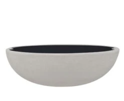 58" Glacier Gray Riverside Large Oval LP Fire Bowl -Dimplex Shop Riverside20lid205 01