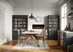 35" Remii Extra Slim Indoor/Outdoor Built-In Electric Fireplace -Dimplex Shop SYM50 XS Kitchen OY Ember 1219335131