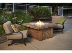 42" Mocha Sierra Outdoor Fire Pit Table