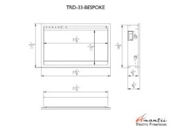 33” Traditional Bespoke Smart Indoor / Outdoor Electric Fireplace Insert 27 33” Traditional Bespoke Smart Indoor / Outdoor Electric Fireplace Insert -Dimplex Shop Specs