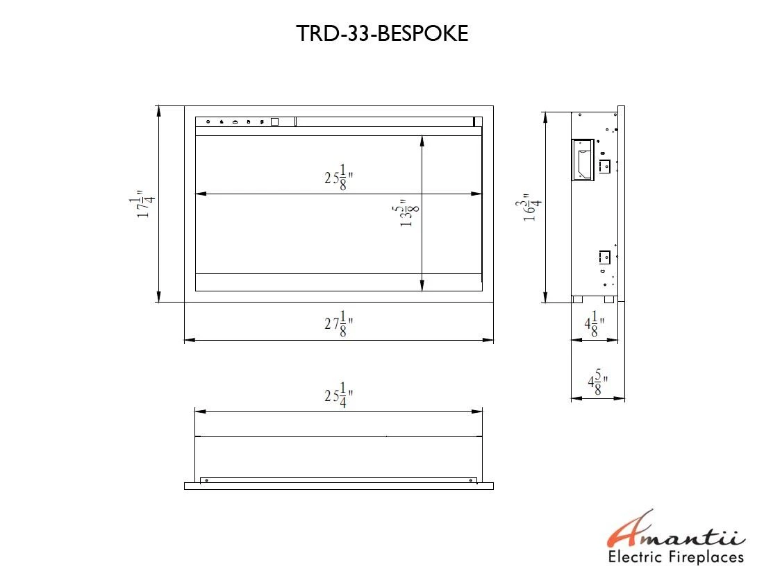 33” Traditional Bespoke Smart Indoor / Outdoor Electric Fireplace Insert 14 33” Traditional Bespoke Smart Indoor / Outdoor Electric Fireplace Insert - Image 14