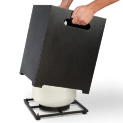 Lanesboro 20lb Propane Tank Cover 6 Lanesboro 20lb Propane Tank Cover -Dimplex Shop T0025 Steel Gray Tank Cover Demo HI RES 01