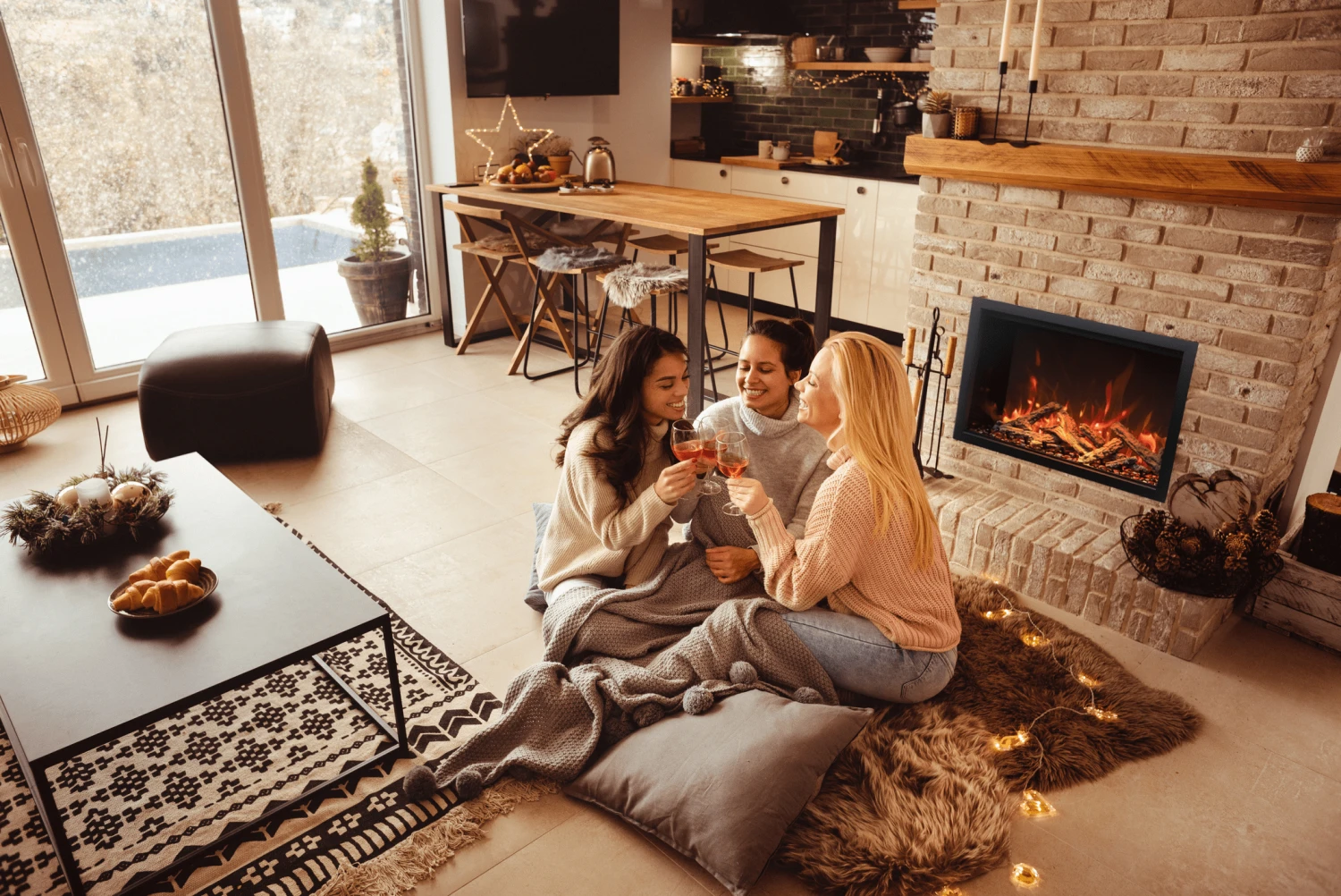 38” Traditional Bespoke Smart Indoor / Outdoor Electric Fireplace Insert 14 38” Traditional Bespoke Smart Indoor / Outdoor Electric Fireplace Insert - Image 14