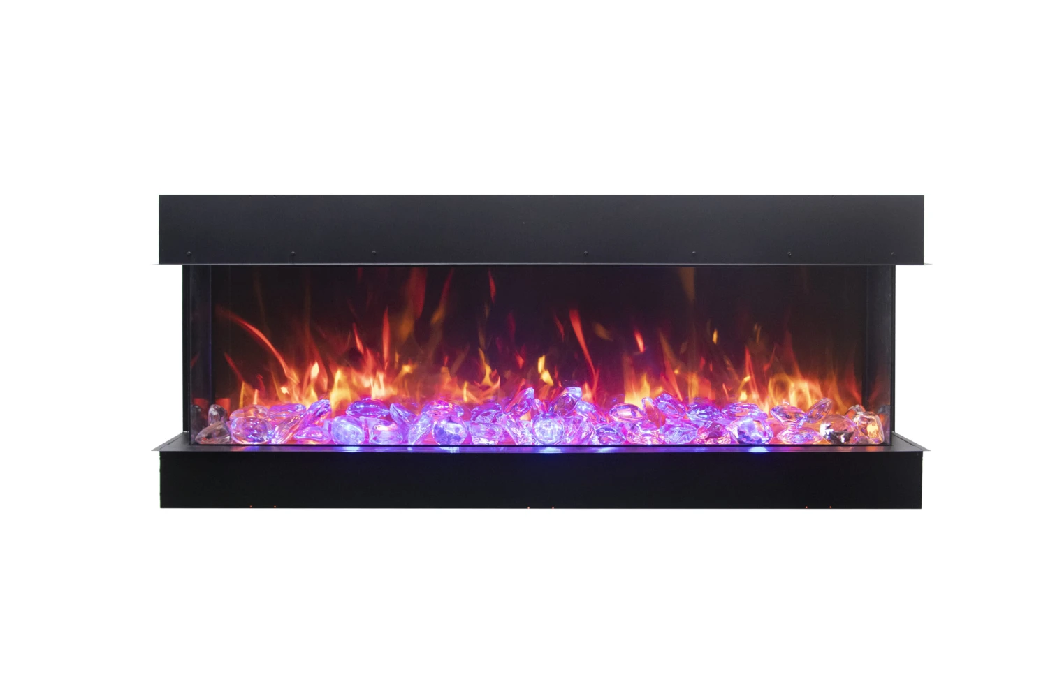 50" Amantii Tru View XL Deep Smart 3 Sided Glass Electric Fireplace 7 50" Amantii Tru View XL Deep Smart 3 Sided Glass Electric Fireplace - Image 7