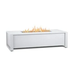 42" Keenan White LP Firepit Table