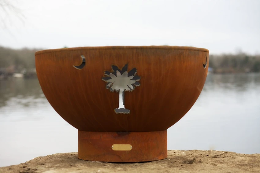 36" Tropical Moon Outdoor Fire Pit 4 36" Tropical Moon Outdoor Fire Pit - Image 4