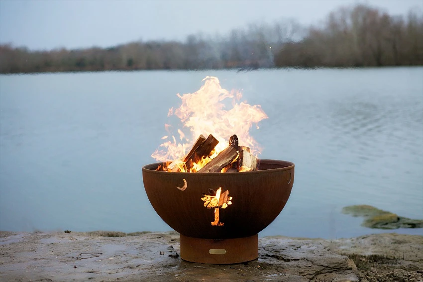 36" Tropical Moon Outdoor Fire Pit 3 36" Tropical Moon Outdoor Fire Pit - Image 3